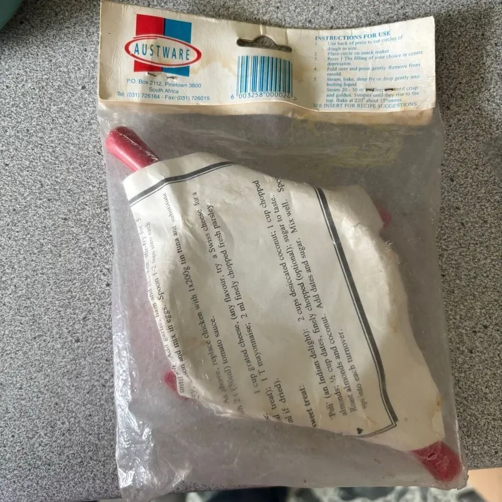 Austware Cocktail Snack Maker Mold South Africa *NOS*